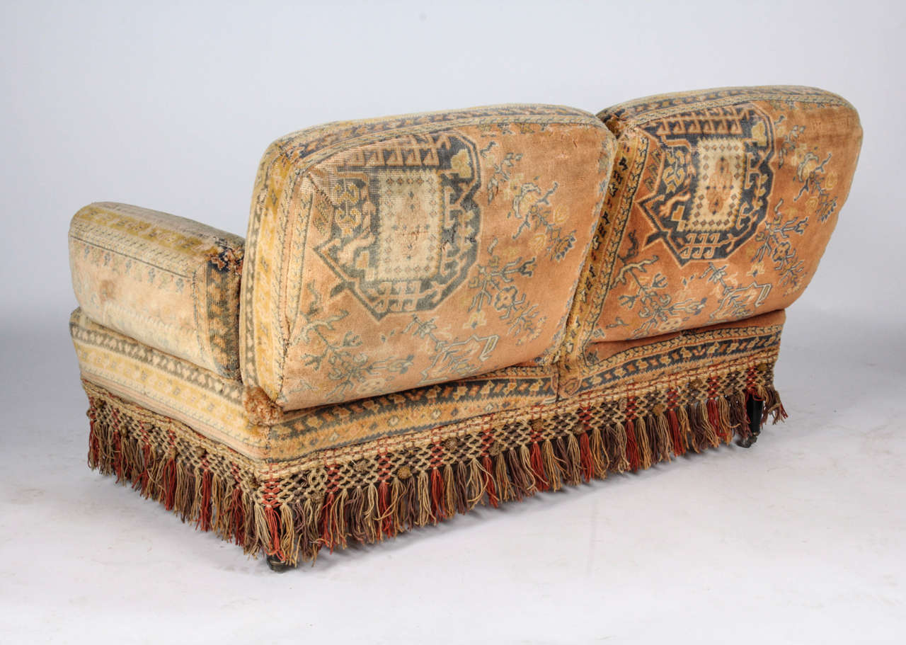 19th Century Au Bon Marché Moorish Tapestry Sofa and Chairs Set For