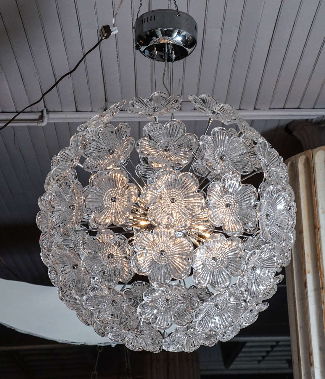 Large Murano Floral Chandelier 3