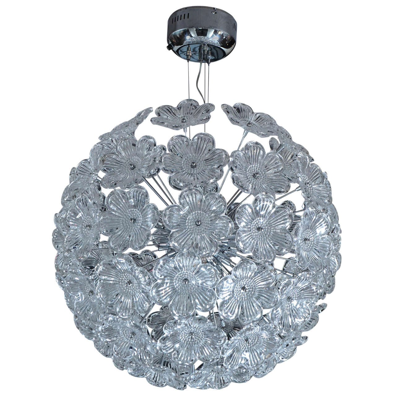 Large Murano Floral Chandelier