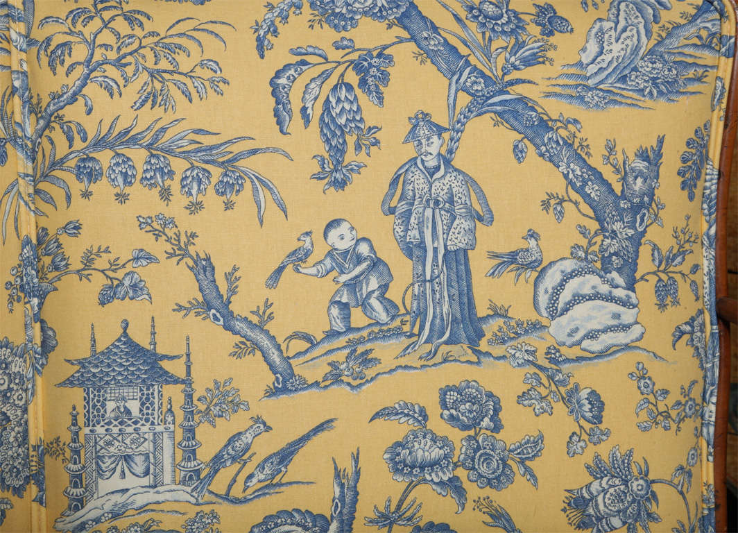 Charming French Toile Settee 2