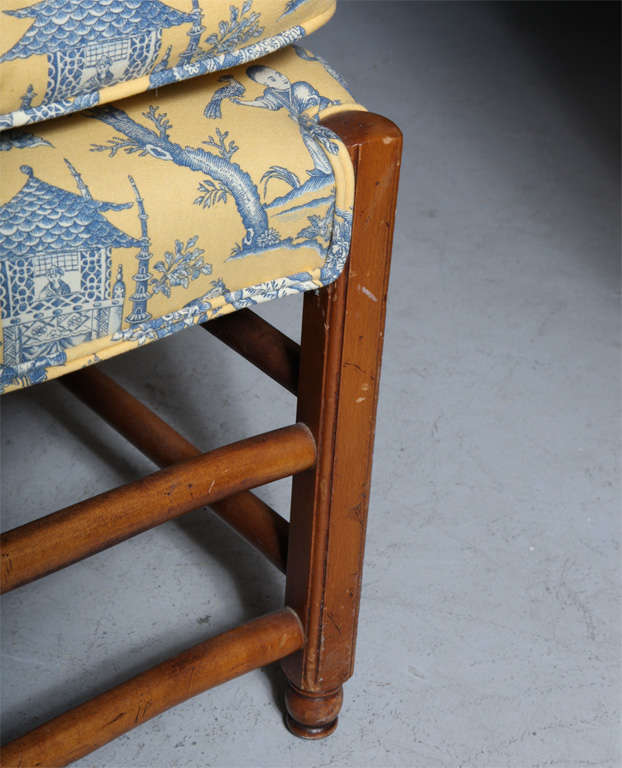 Charming French Toile Settee 3