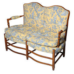 Charming French Toile Settee