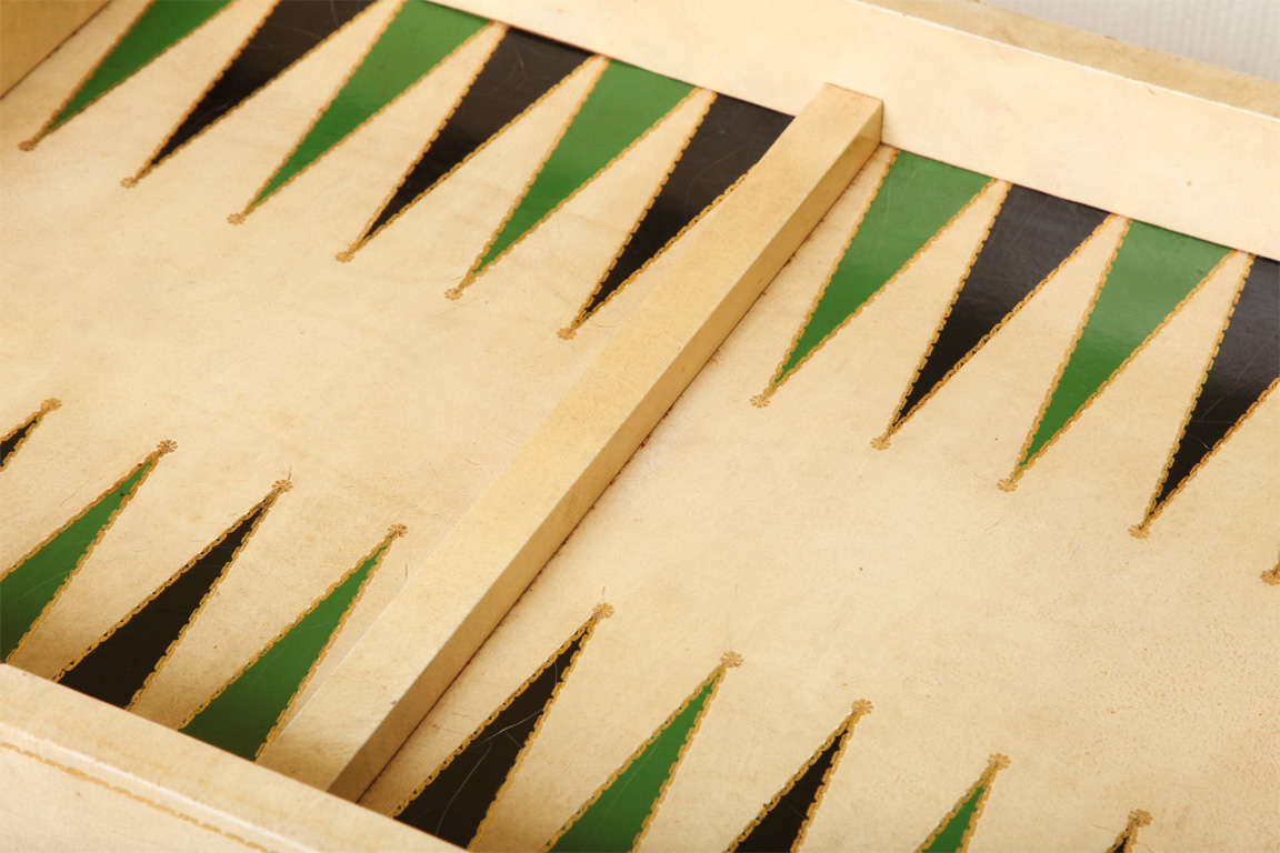 Heirloom Tooled Leather Games Table on Casters 3