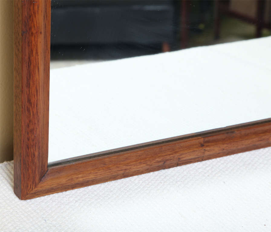 Mid-20th Century PAIR Architectural Mahogany Arch Top Pier Mirrors