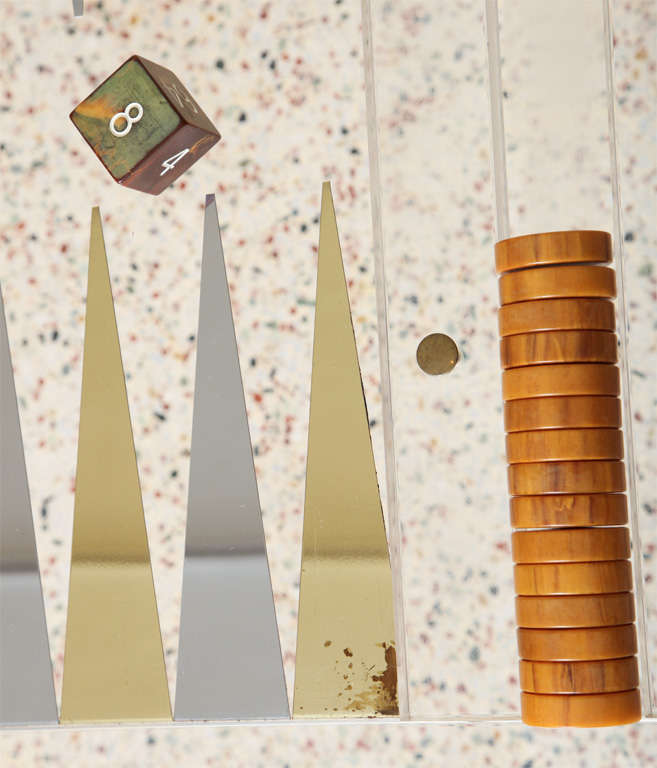 Exceptional Elegant Lucite Games Table at 1stDibs