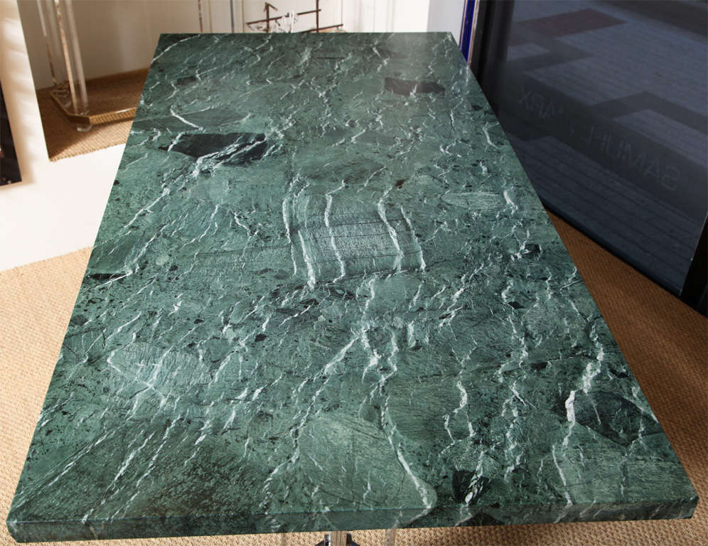 green marble desk