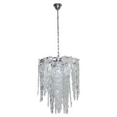 Cascading Icicle Murano Chandelier