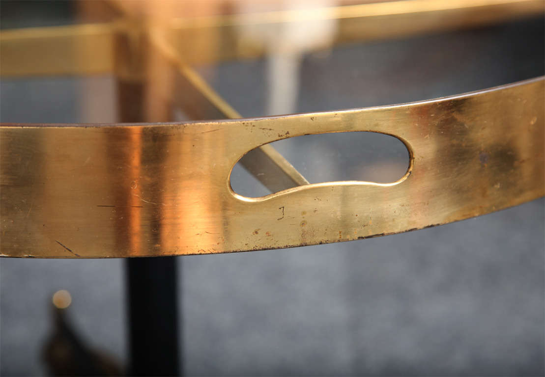 Exceptionally Designed Round Gueridon/Cocktail Table 1
