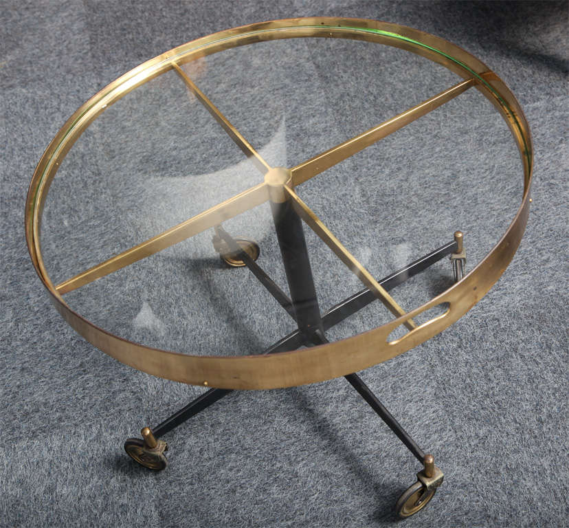 Exceptionally Designed Round Gueridon/Cocktail Table 3