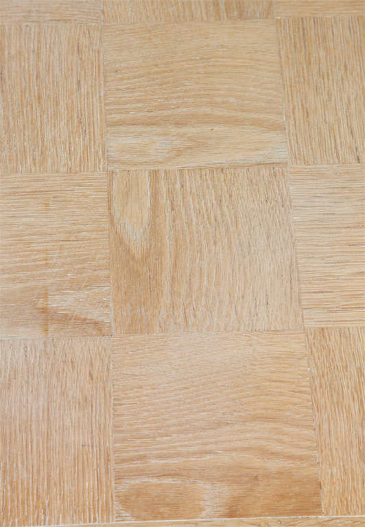 French Oak Cerused Parquet Style Table 3