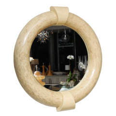 Tesselated Bone and Antler Mirror