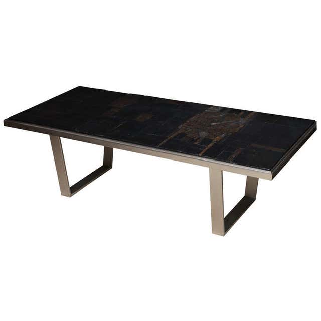 Cast Resin and Steel Coffee Table by Pia Manu at 1stDibs
