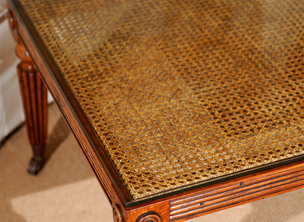 English Regency style Cane top Coffee Table 1