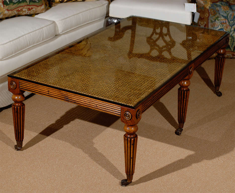 English Regency style Cane top Coffee Table 2
