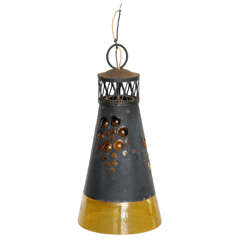 Hand-blown Glass Lighthouse Pendant Lamp