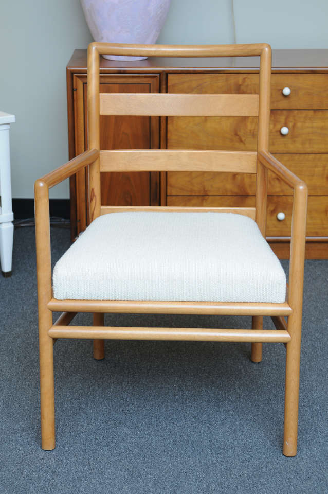 Mid-Century Modern TH Robsjohn Gibbings Ladderback Dining Chairs for Widdicomb