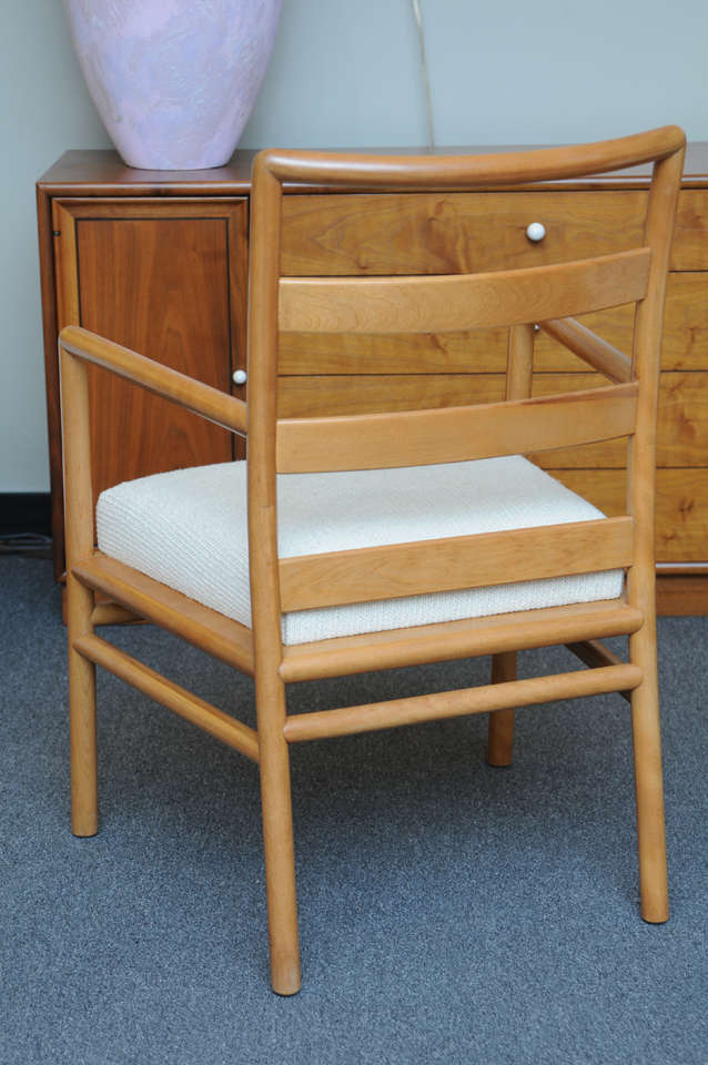 TH Robsjohn Gibbings Ladderback Dining Chairs for Widdicomb In Excellent Condition In Miami, FL