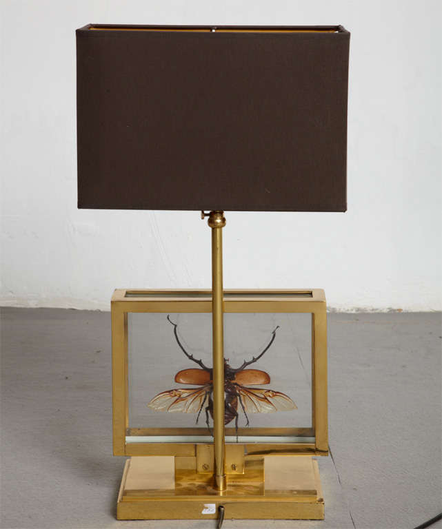 Maison Jansen Style Pair of Beetle Lamps 1