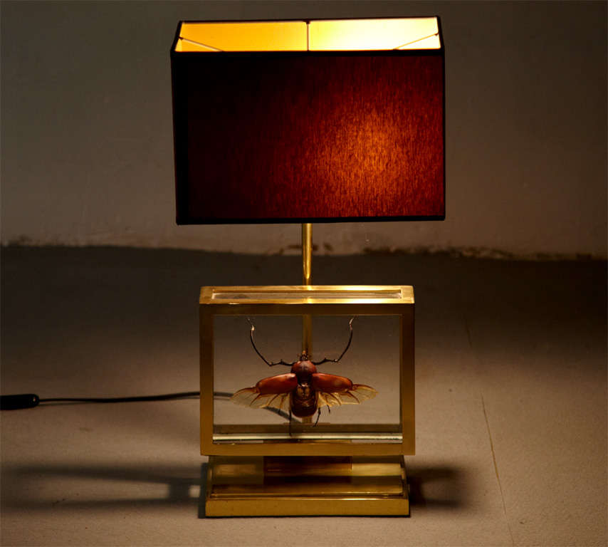 Maison Jansen Style Pair of Beetle Lamps 3