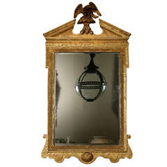 A George II carved giltwood wall mirror