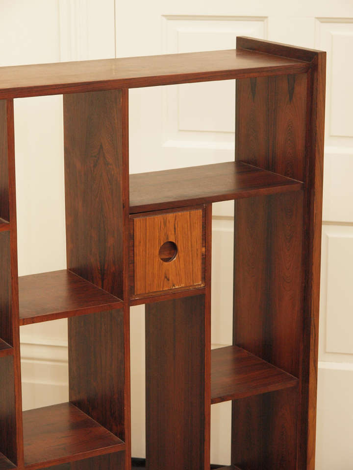 Mid-20th Century Rosewood Bookcase/Room Divider