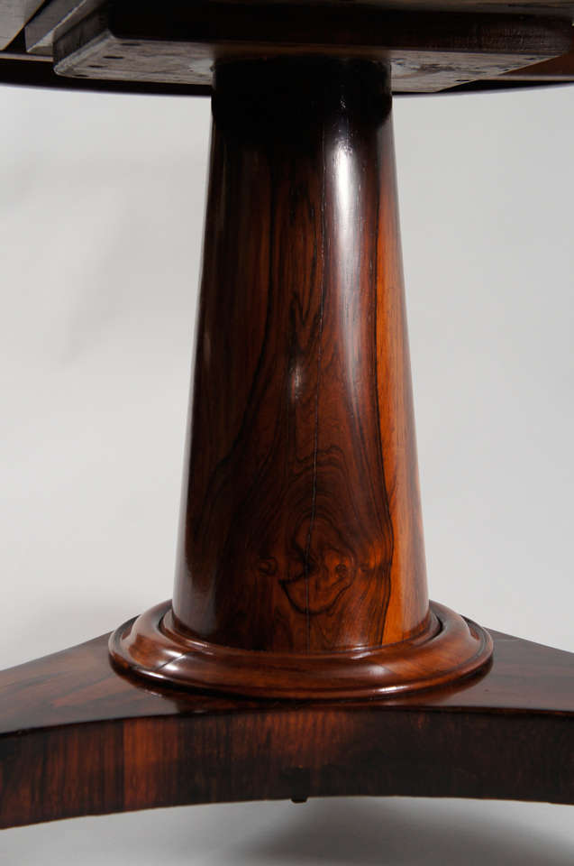 Regency Rosewood Centre Table with Paw Feet 1