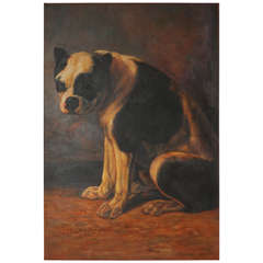 Oil Painting of Bulldog 