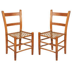 Pair of Ladder Back Chairs 