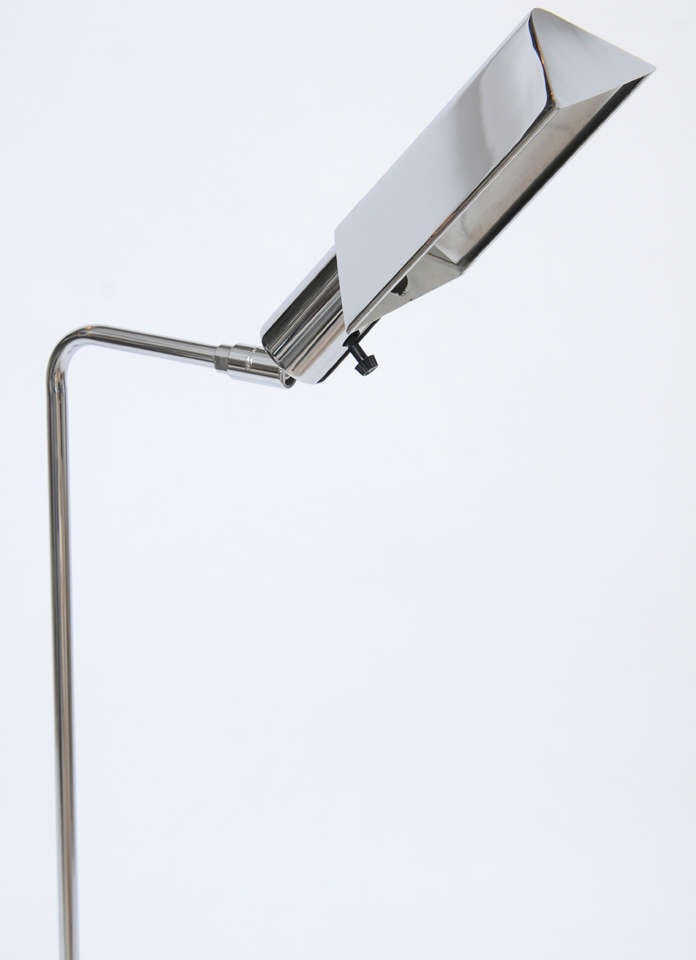 Pair of Chrome Pharmacy Lamps by Koch & Lowy 2