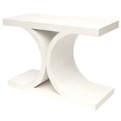 Plaster Console Table in the Manner of Karl Springer