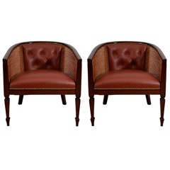 A pair of Mid Century Club Chairs
