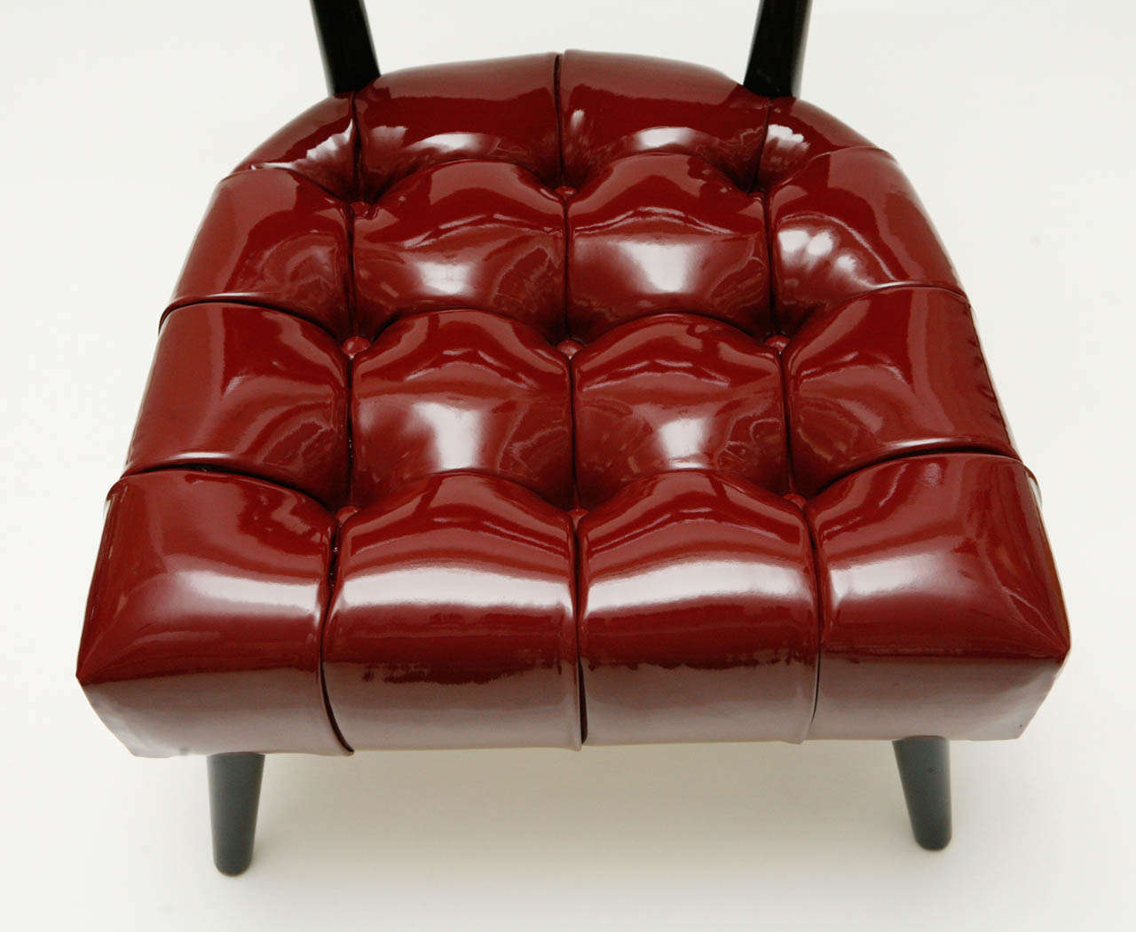 American Pair of Biscuit-Tufted Hostess Chairs by William Haines