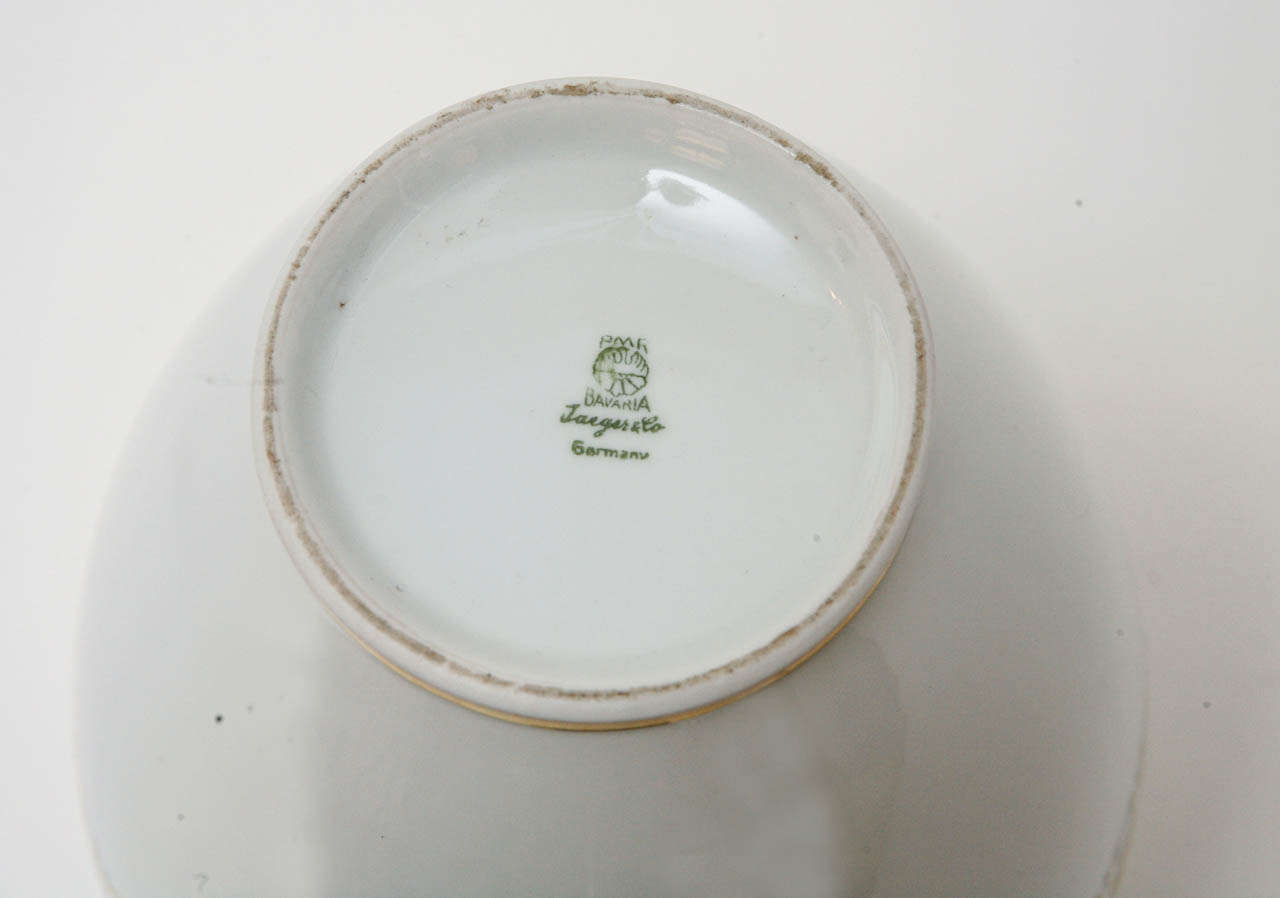 Vase en porcelaine allemande par Jaeger & Co. 2