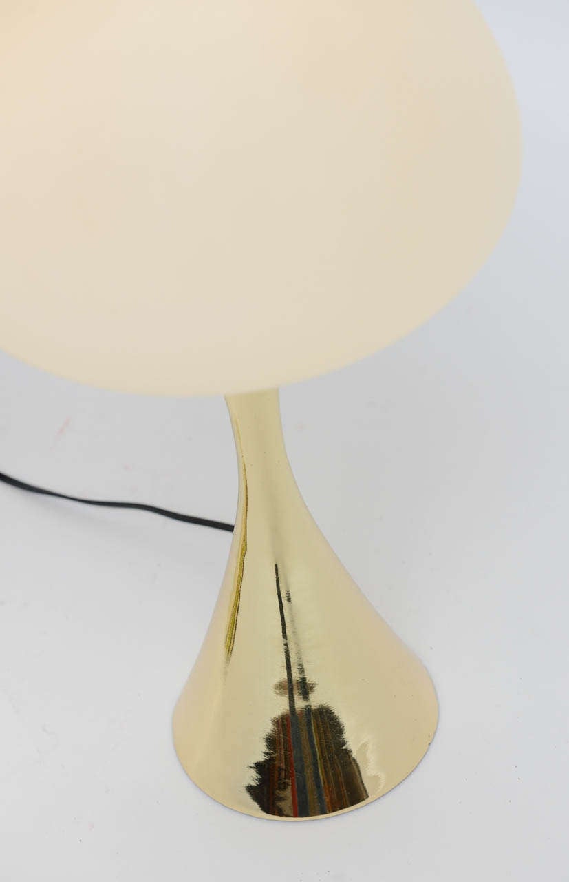 Mid-20th Century Pairs Laurel Lollipop Table Lamps in Nickel or Brass