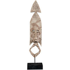 A Fine Antique African Mask on Custom Made Stand