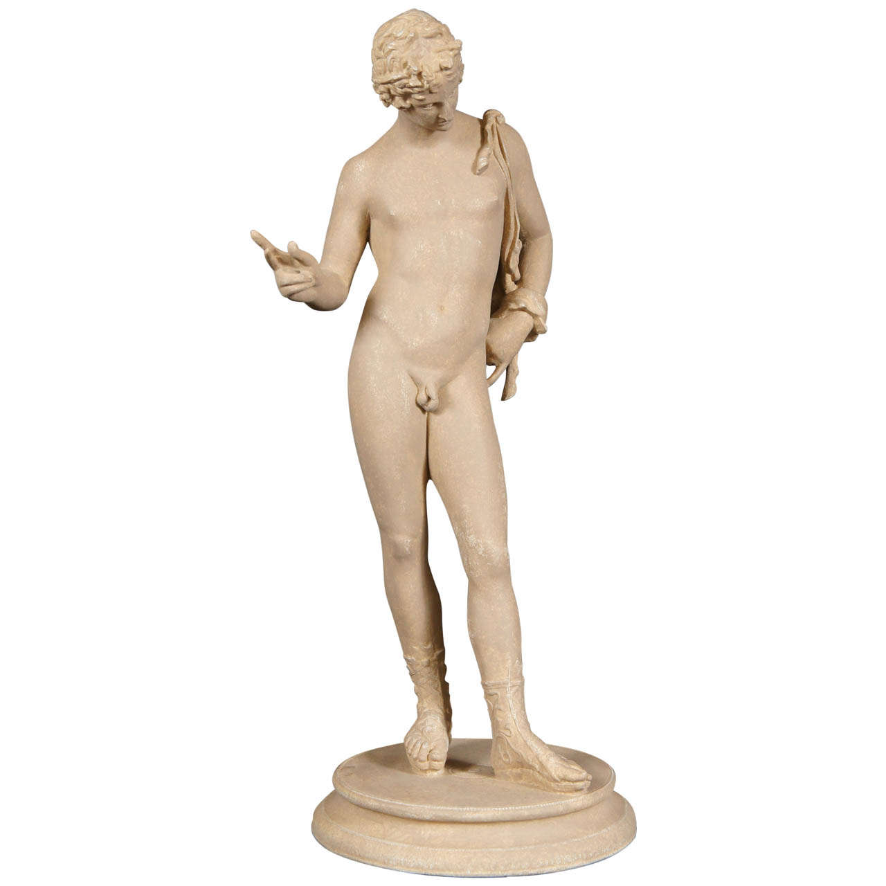 Plaster Late 19th century Figure of Narcissus