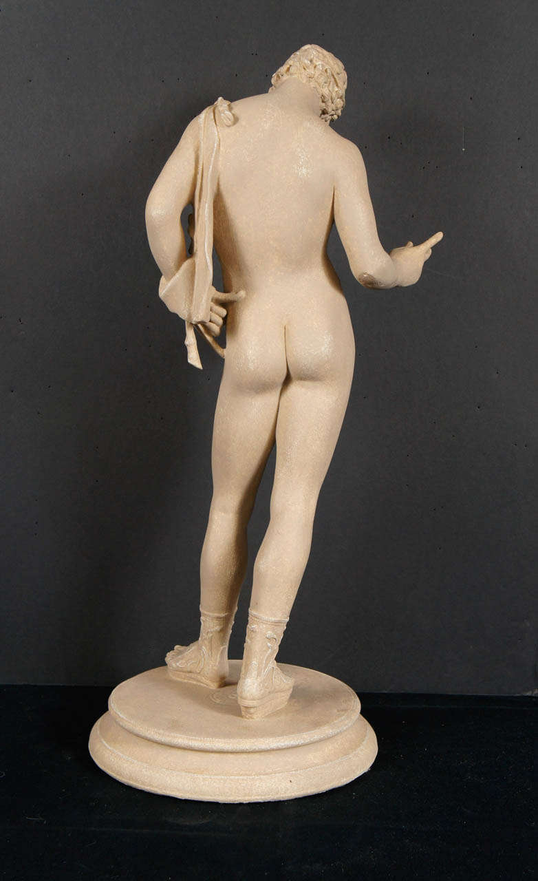 Plaster Late 19th century Figure of Narcissus In Excellent Condition In Hudson, NY