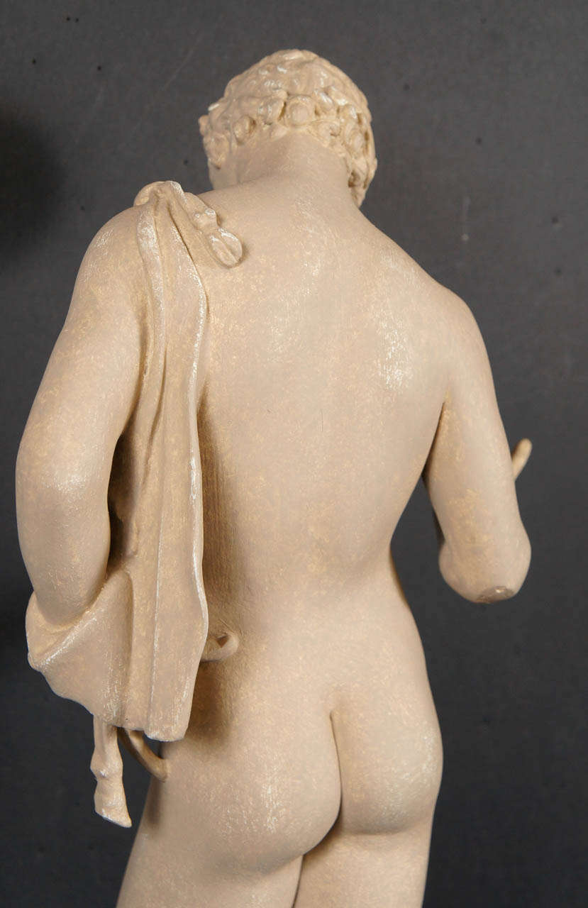 20th Century Plaster Late 19th century Figure of Narcissus