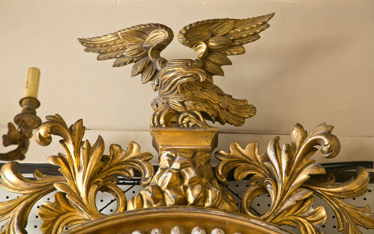 mirror with eagle on top