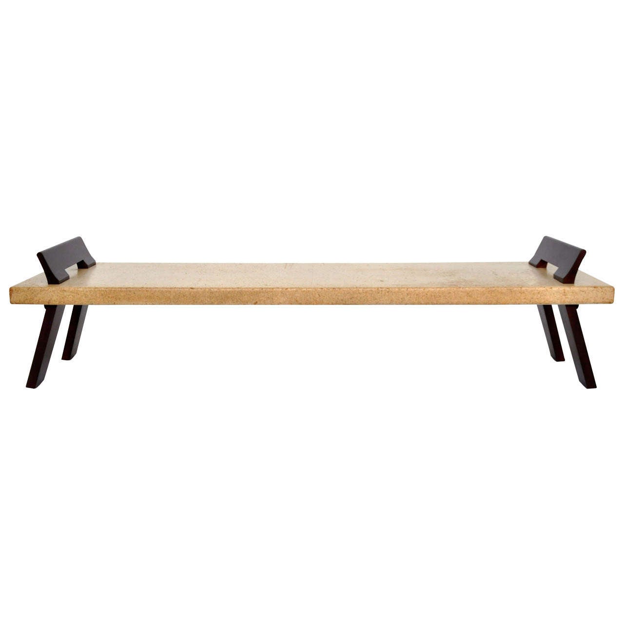 Paul Frankl Cork Bench / Coffee Table