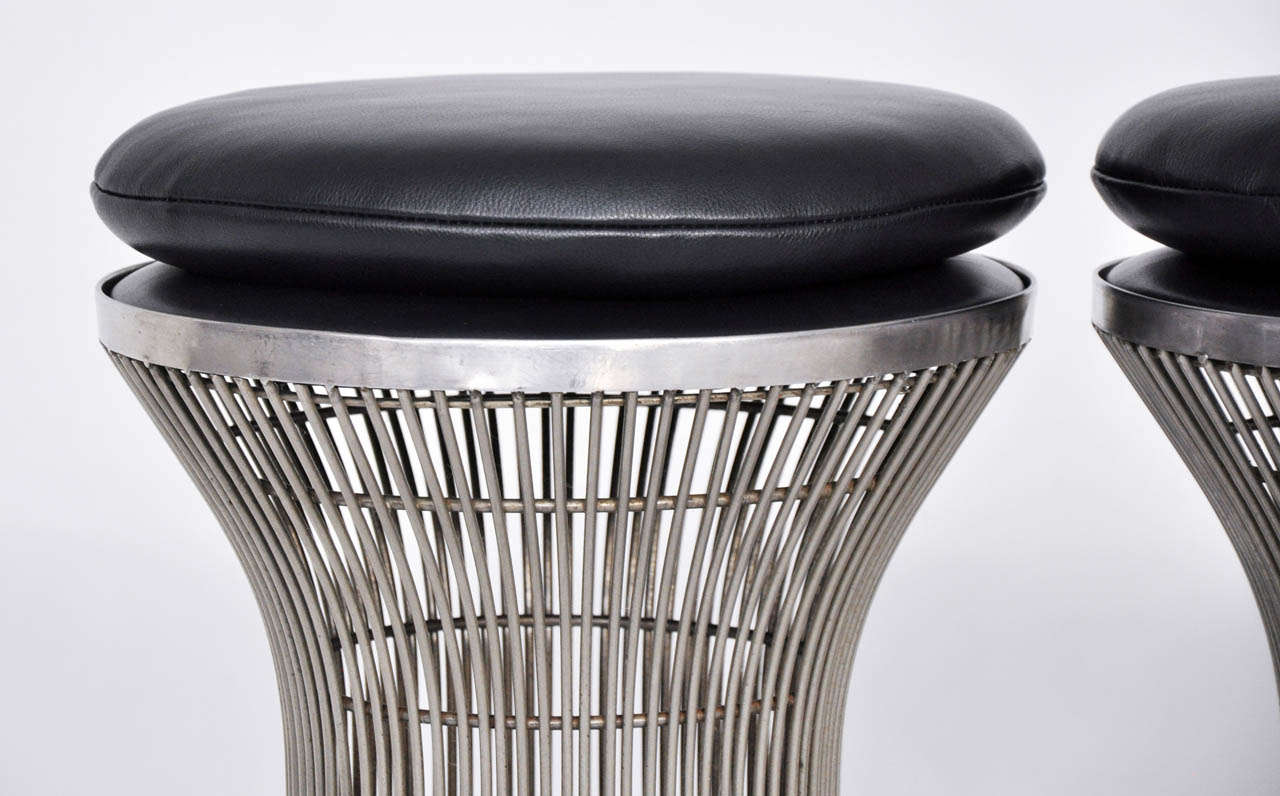 1970s Warren Platner Inspired Barstools In Excellent Condition In Chicago, IL