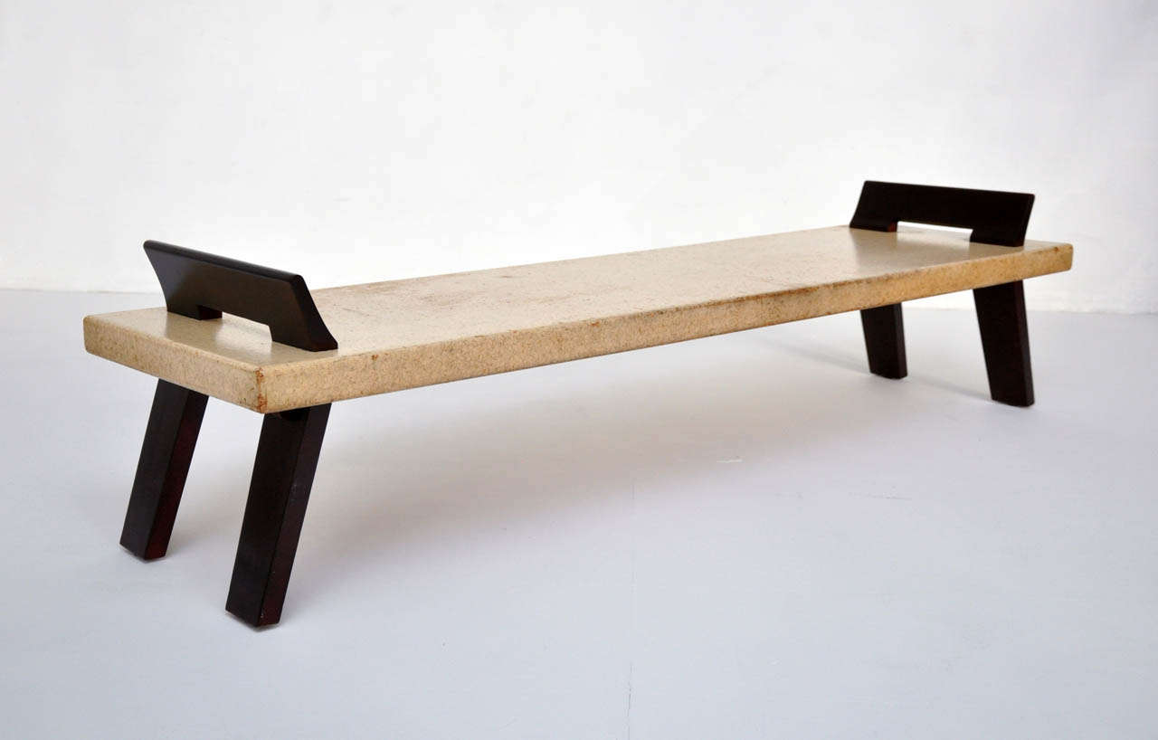 Paul Frankl Cork Bench / Coffee Table at 1stDibs