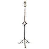 Great Iron Work in this Tripod Based Floor Lamp Great Iron Work in this Tripod Based Floor Lamp