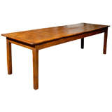 Antique French Fruitwood Farm Table