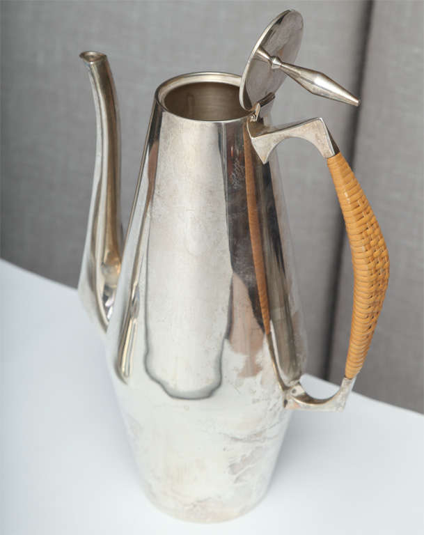 Mid-20th Century A Gio Ponti Diamond, Sterling Silver Coffee Set, Reed and Barton