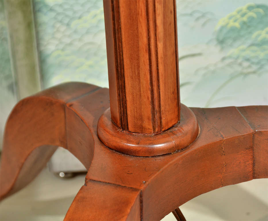 Edwardian Mahogany Lamp on Stand, c.1900 2