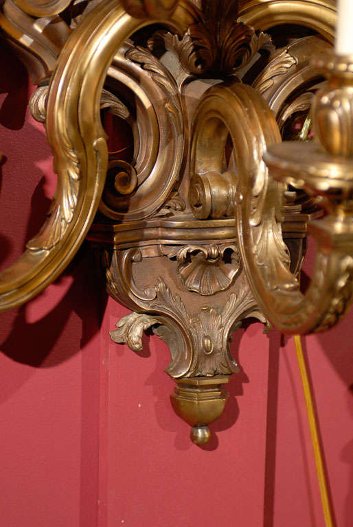 Pair of Regence Style Five-Light Sconces, circa 1910 For Sale 1