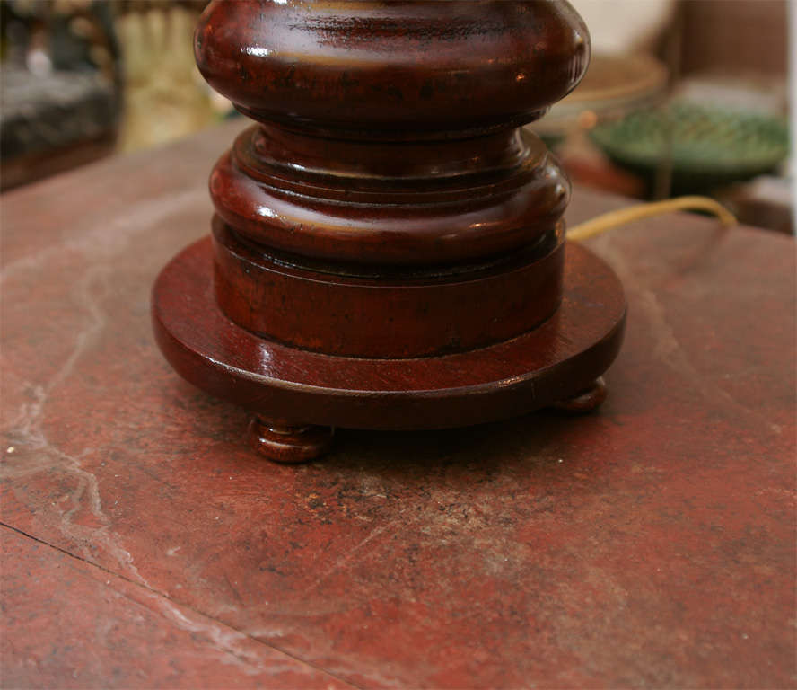Pair of Mahogany Lamps For Sale 2