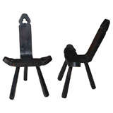 Pair of Mid-Century  Spanish Cavalier Chairs