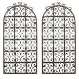 Antique Pair of  French Iron Grills